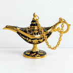CouldNook Genie Lamp Ornament - Ornate Scrollwork And Curved Spout