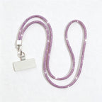 CouldNook Rhinestones Set Neck Phone Lanyard with Slender Stone-Set Line