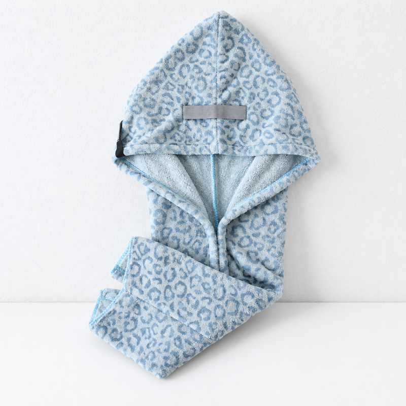 CouldNook Hair Drying Wrap - Wide-Tail Leopard Pattern