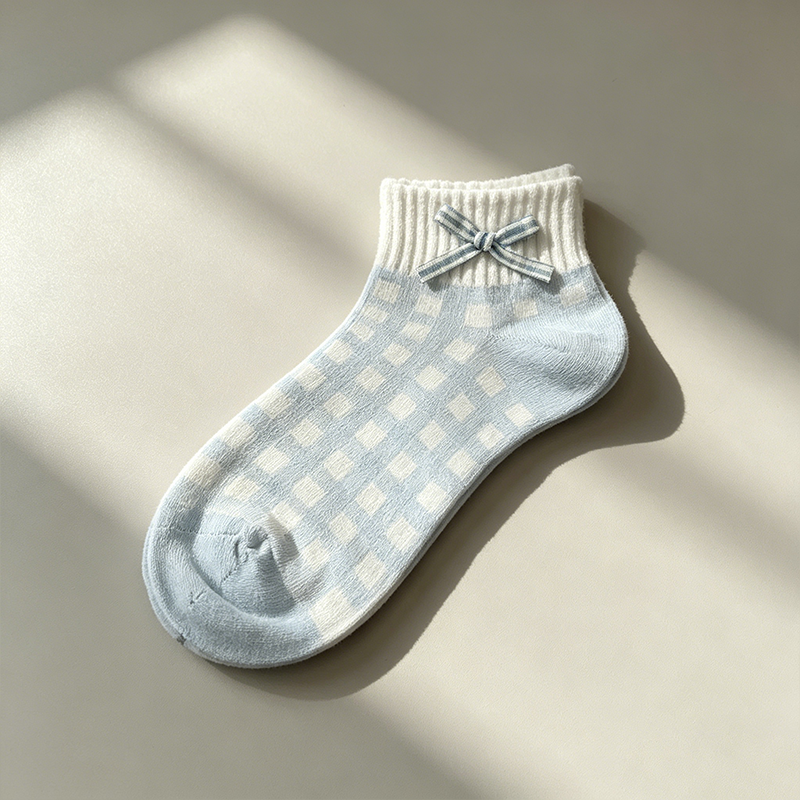 CouldNook Mixed Pattern Crew Socks - Everyday Character Accent