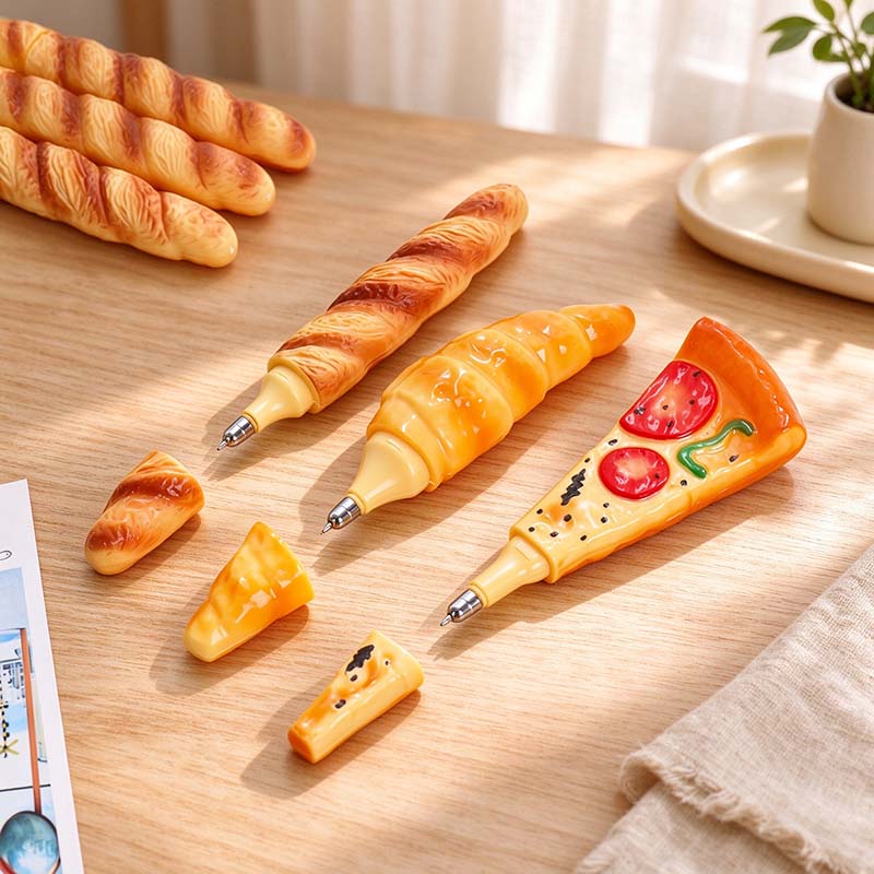 CouldNook Food Shape Ballpoint Pen - Pizza and Bread