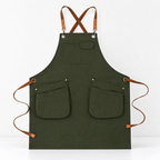 CouldNook Patterned Cooking Apron - Rounded Practical Form Kitchen Wear
