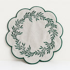 CouldNook Chinese Floral Mat - Aesthetic Embroidered Table Accessory