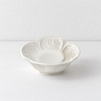 CouldNook Floral Dipping Dish - Embossed Scalloped Rim