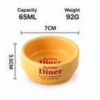 CouldNook Lettered Sauce Bowl - Round Diner Style