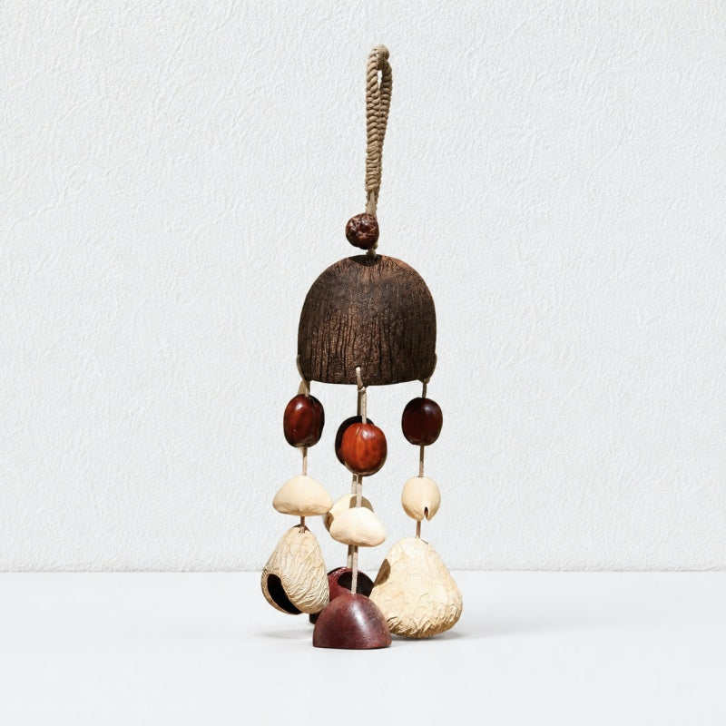 CouldNook Natural Seed Shell Hanging Charm - Braided Loop