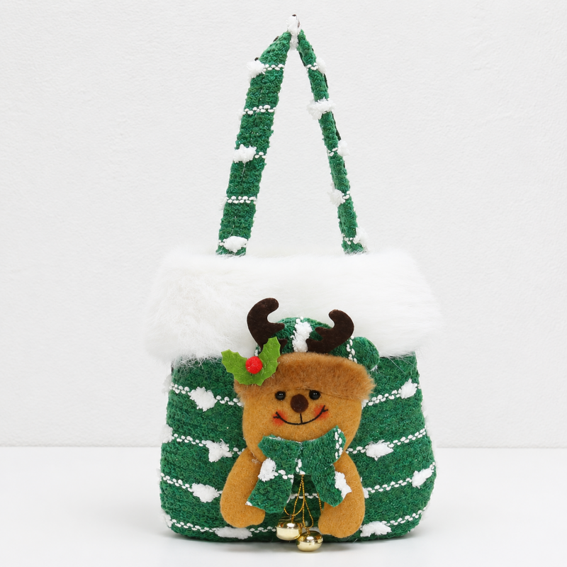 CouldNook Christmas Gift Bag - Character Details and Festive Fabric Patterns