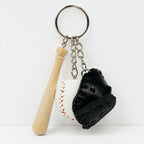 CouldNook Baseball Keychain Charm - Bat Ball and Glove Designs