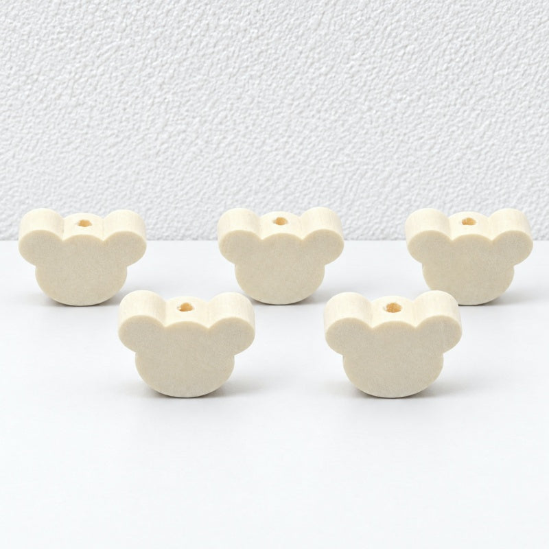 CouldNook Shaped Wood Beads - Stars Hearts and Animal Outlines