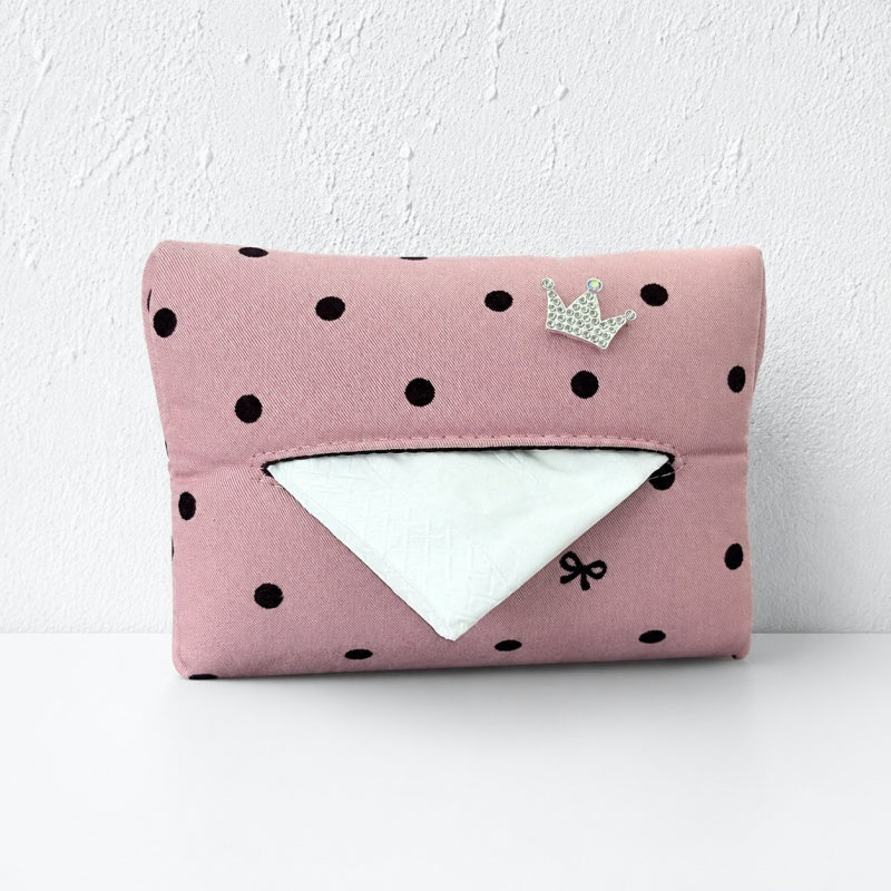 CouldNook Polka Dot Car Tissue Holder - Visor Mounting Straps