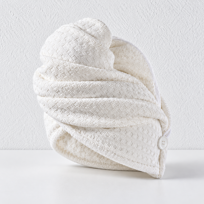 CouldNook Waffle Hair Towel - Rectangular Wrap Design