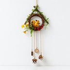 CouldNook Botanical Wall Hanging - Twig Frame and Dangling Accents