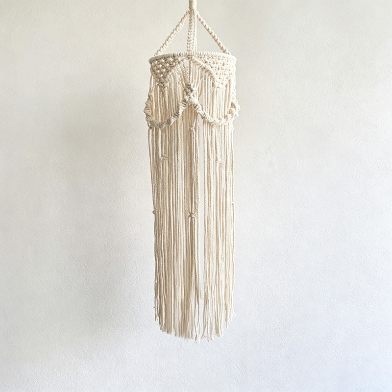CloudNook Macrame Cotton Rope Lamp Shade‑Boho Hanging Lampshade