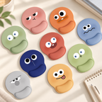 CouldNook Round Expression Mouse Pad - Raised Wrist Support