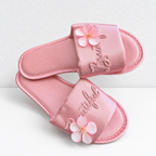 CouldNook Lettered Floral Slippers - Seven Festive Colors Collection