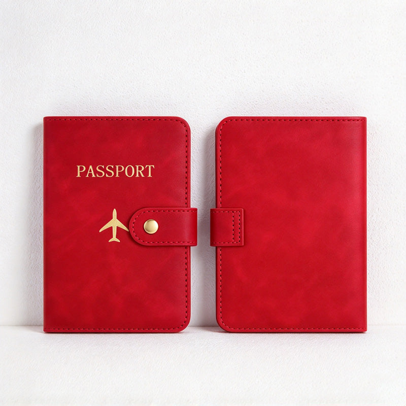 CouldNook Passport Holder - Snap Strap and Multiple Interior Card Pockets