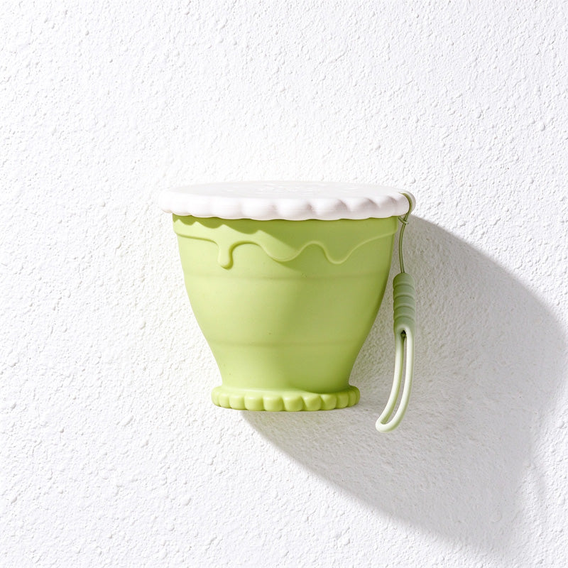 CouldNook Collapsible Travel Cup - Cookie Lid Design
