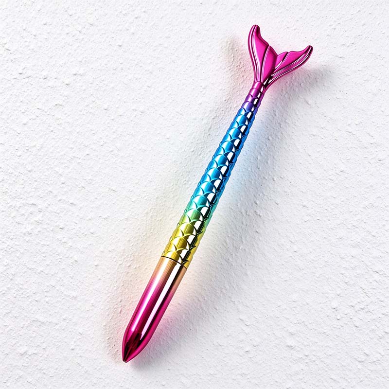 CouldNook Mermaid Tail Pen - Scaled Barrel And Reflective Gradient Finish