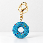 CouldNook Donut Keychain - Rhinestone Surface and Multicolored Sprinkle Details