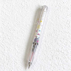 CouldNook Star Print Gel Pen - Clear Barrel And Ribbed Grip