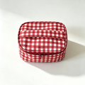 CouldNook Checked Cosmetic Bag - Vanity Storage Accent