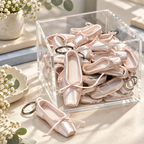 CouldNook Ballet Shoe Keychain - Miniature Satin Shape and Bow Detail