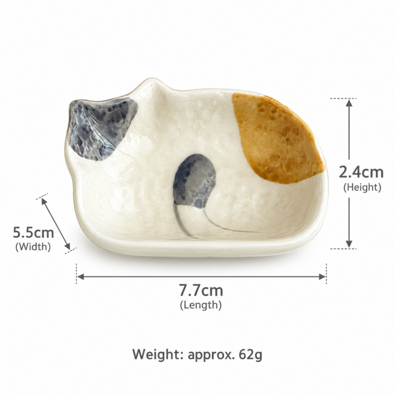 CouldNook Cat Dipping Dish - Head and Reclining Shapes