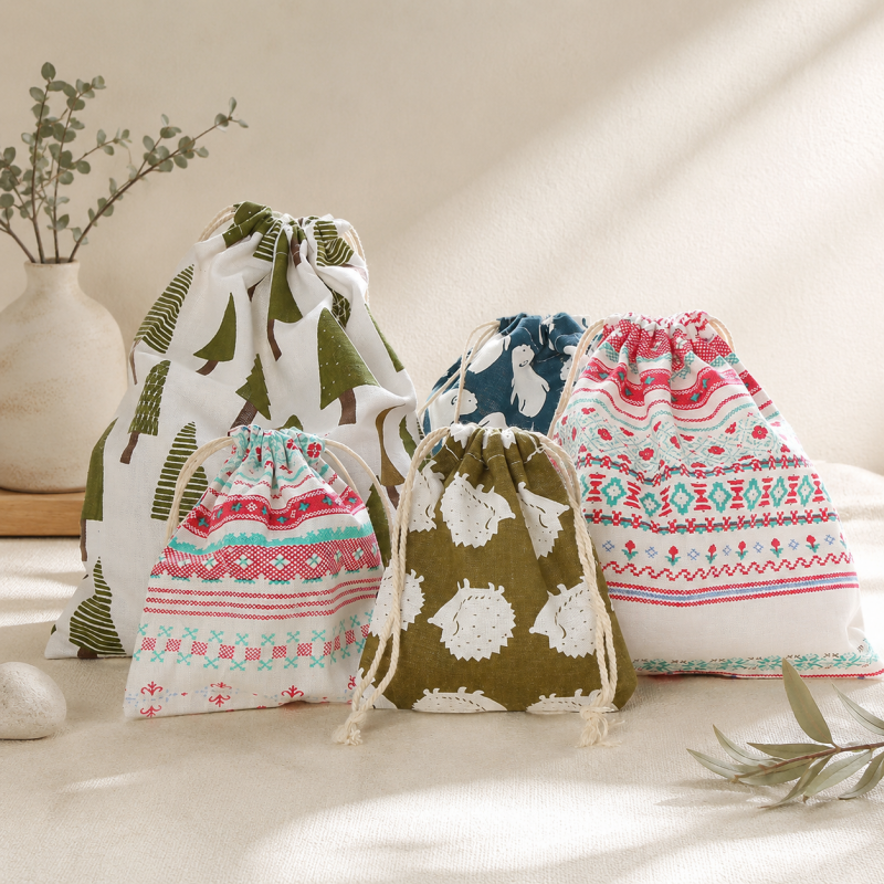 CouldNook Drawstring Travel Storage Bag - Assorted Animal Prints