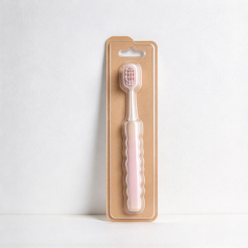 CouldNook Toothbrush - Translucent Handle And Wide Oval Bristle Head