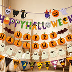 CloudNook Ghost Banner Garland‑Halloween Party Hanging Decor