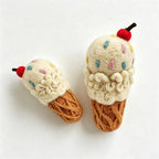 CloudNook Wool Felt Dessert Ornament‑Handmade Food Decoration