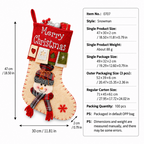 CouldNook Character Christmas Stocking - Raised Festive Face
