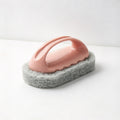 CouldNook Handled Cleaning Brush - Oval Scouring Pad and Pastel Grip