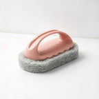 CouldNook Handled Cleaning Brush - Oval Scouring Pad and Pastel Grip