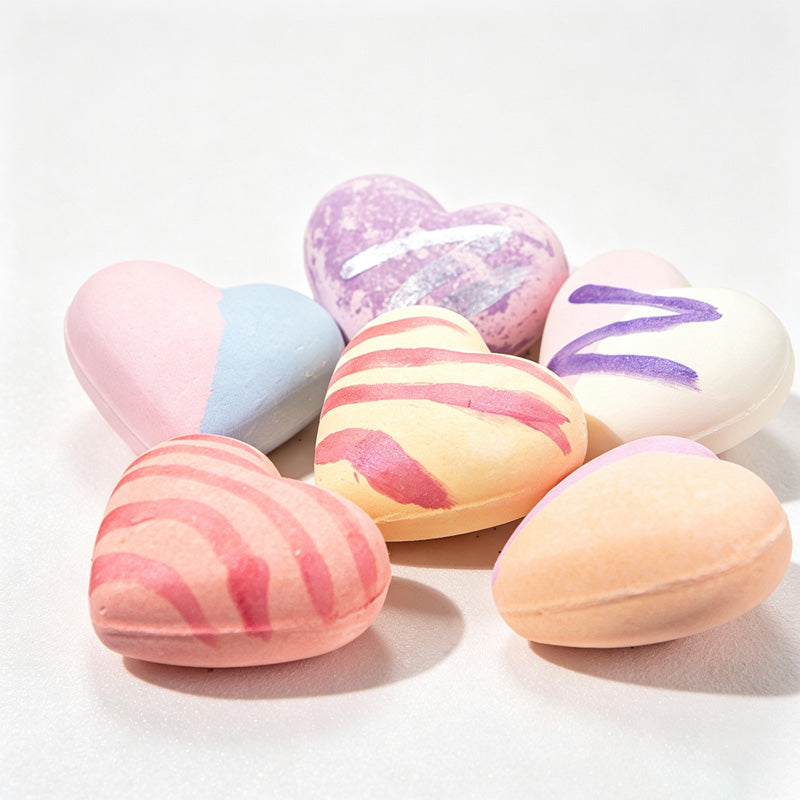 CouldNook Heart Shaped Bath Bomb Fizzer - Effervescent Bubble Release