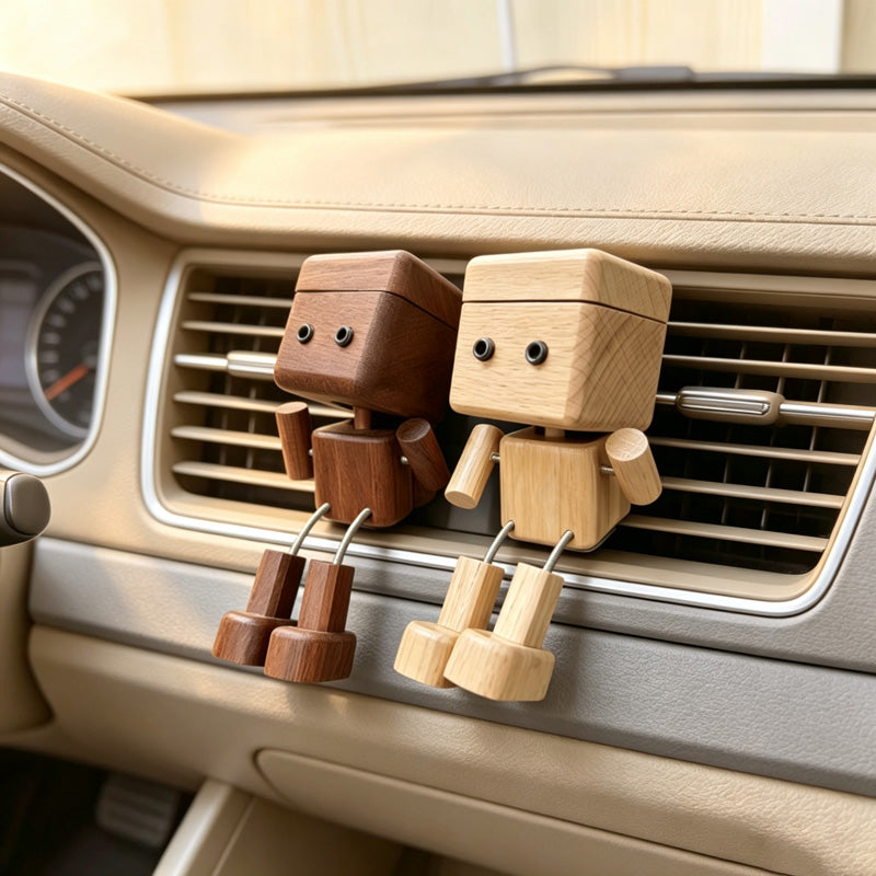 CouldNook Wooden Car Vent Ornament - Dangling Leg Character