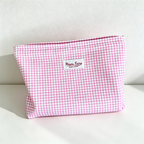 CouldNook Checked Cosmetic Bag - Vanity Storage Accent