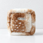 CouldNook Fawn Pattern Pouch - Plush Surface and Zipper Opening