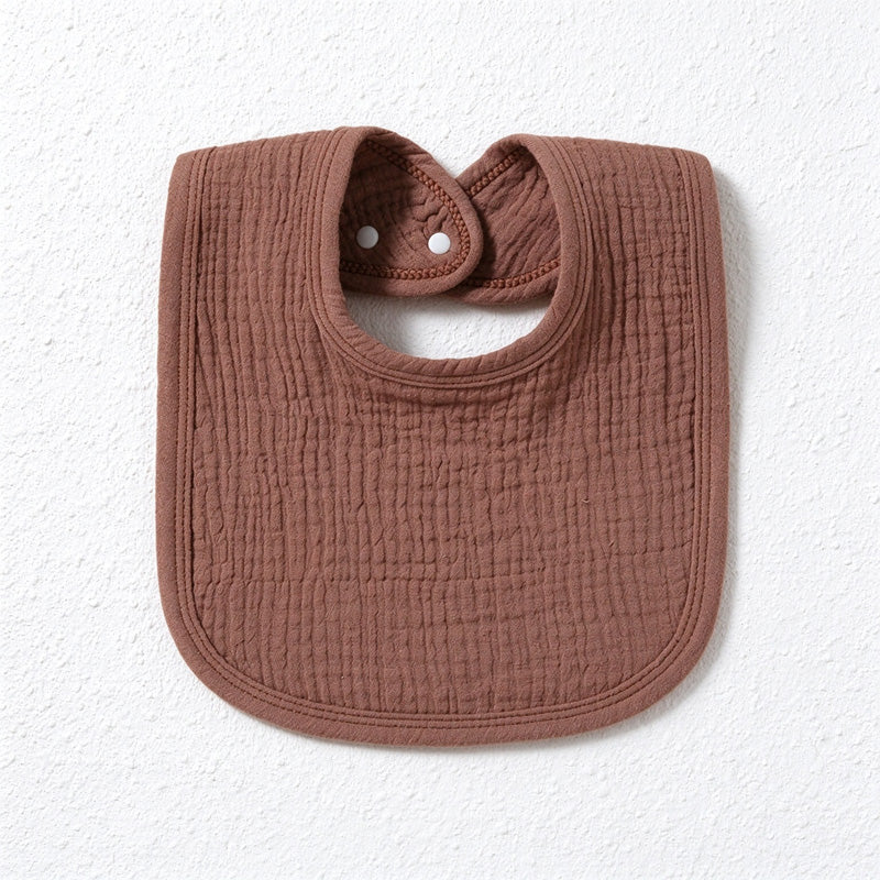 Four-Layer Cotton Gauze Bib with Bound Edges