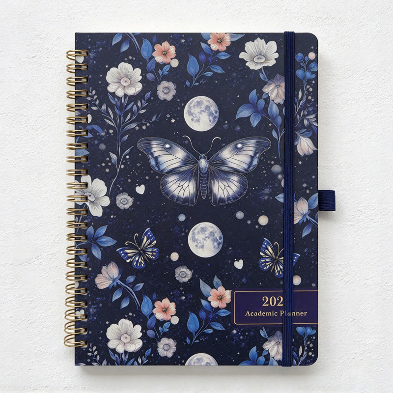 CouldNook Weekly Planner - Spiral Binding and Tabbed Monthly Calendar Pages