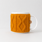 CouldNook Knit Cup Sleeve - Assorted Patterns and Cable Textures
