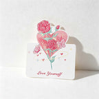 CouldNook Floral Greeting Card - Romantic Motifs In Soft Illustrated Colors