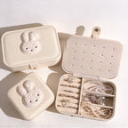 CouldNook Rabbit Jewelry Box - Textured Applique and Divided Interior