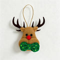 Elk Green Sequin Bow Ornament
