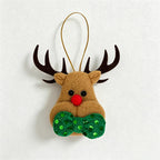 CouldNook Fabric Christmas Character Ornament - Layered Holiday Character Design