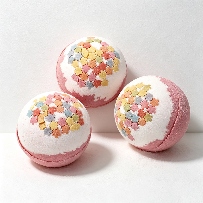 CouldNook Floral Bath Bomb - Colorful Flower Bath Fizz