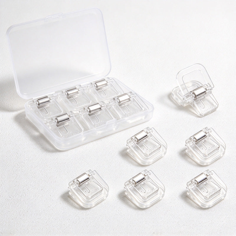 CouldNook Paper Clip Set - Translucent Bodies And Folding Square Handles