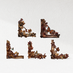 CouldNook Hollow Relief Corner Stickers - Aesthetic Retro Paper Decor