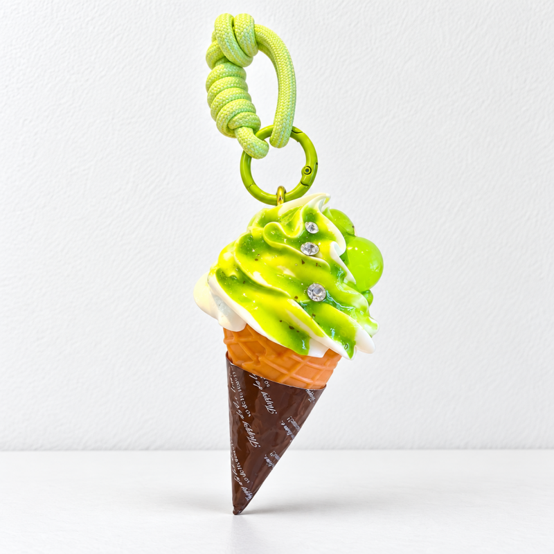 CouldNook Dessert Bag Charm - Strawberry Tart and Swirled Cone Designs