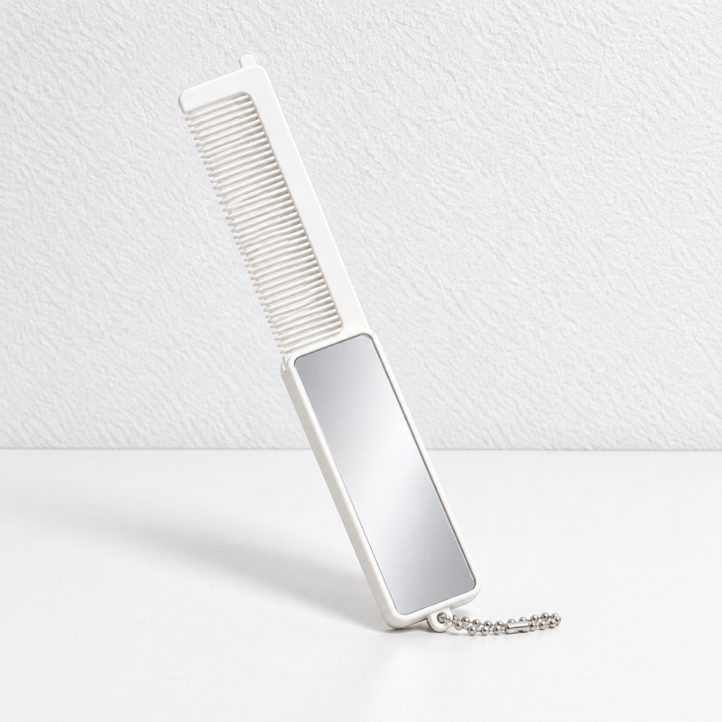 CouldNook Folding Mirror Comb - Slim Pocket Design